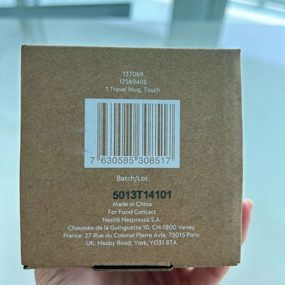 NWT Nespresso Touch Travel Mug - Silver - Picture 10 of 10